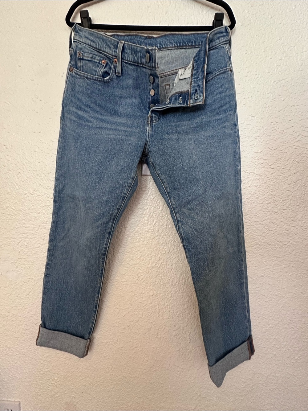Vintage Levi’s 501 Blue Denim Jeans - Classic Button-Fly